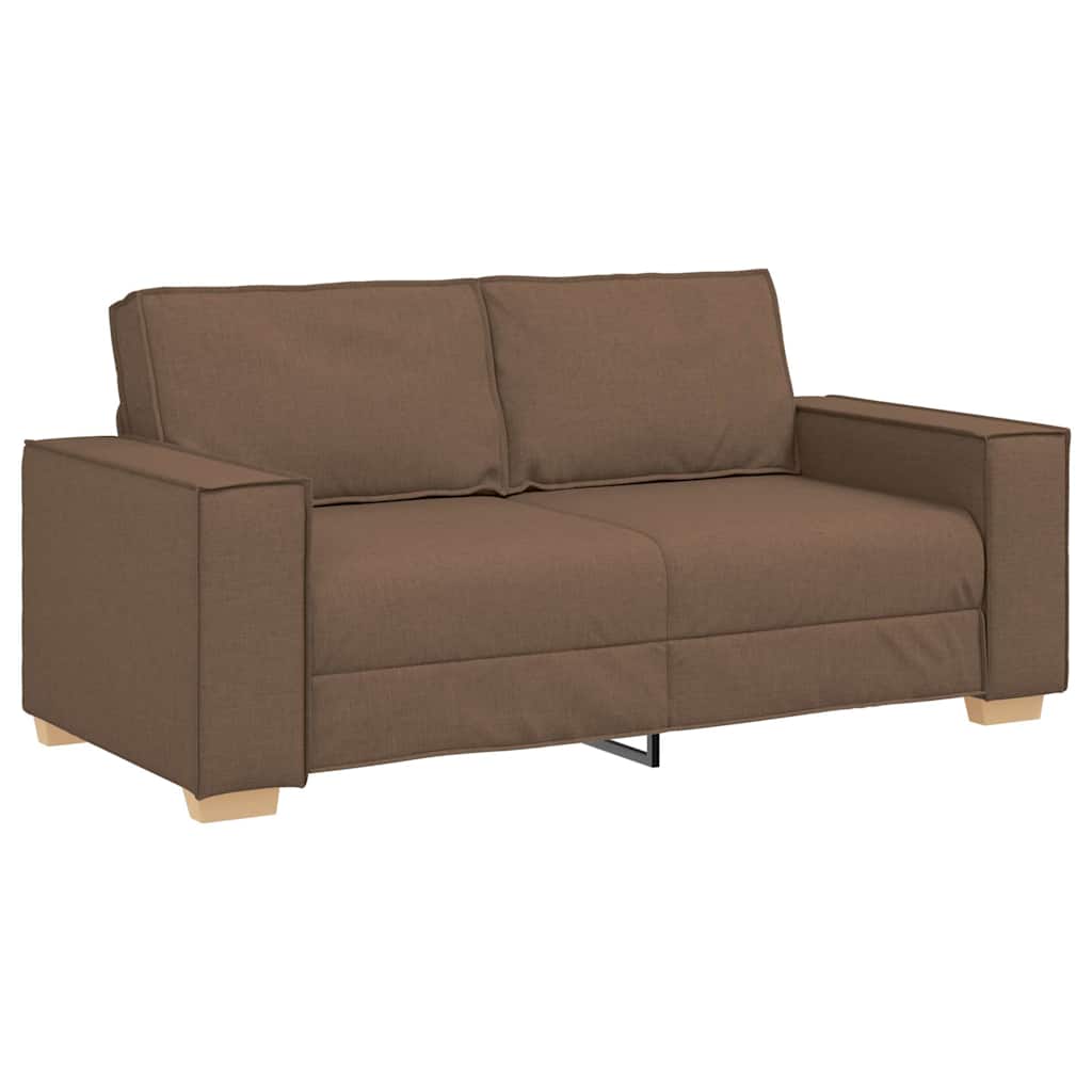 Sofá de 2 lugares marrom 180x78x84 cm tecido