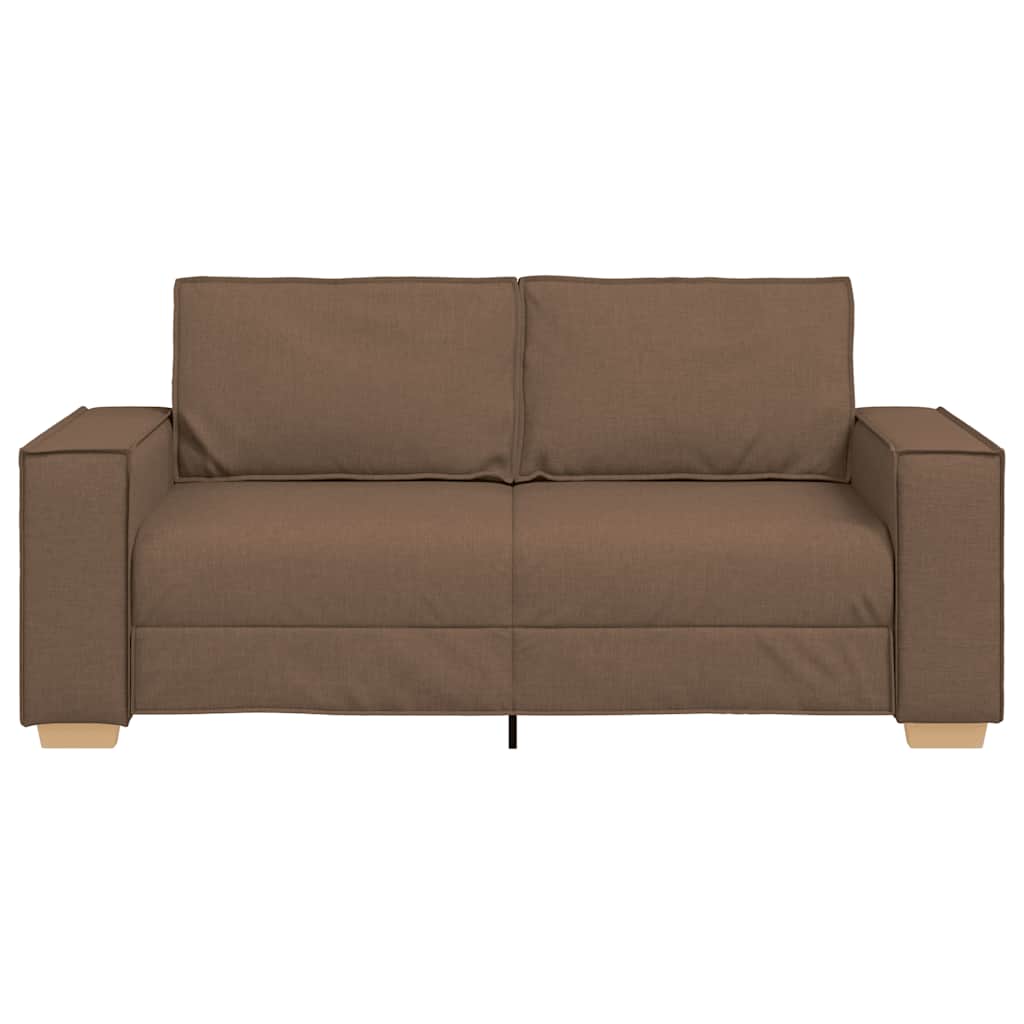 Sofá de 2 lugares marrom 180x78x84 cm tecido