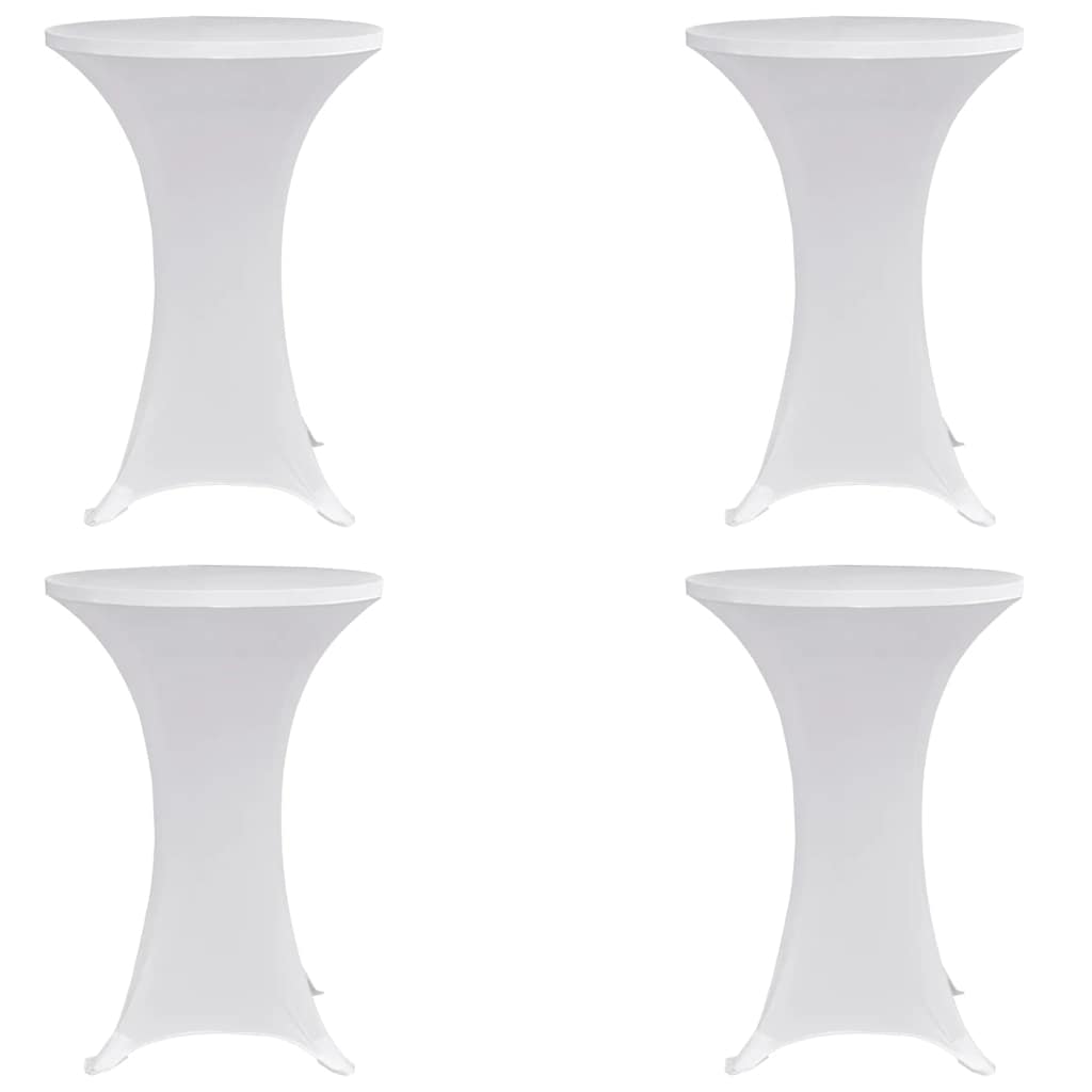 Capa para mesa de pé elástica ø60 cm 4 pcs branco