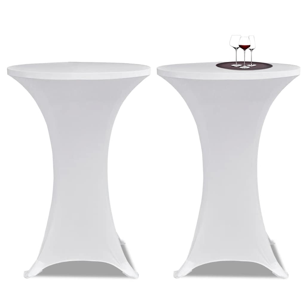 Capa para mesa de pé elástica ø60 cm 4 pcs branco