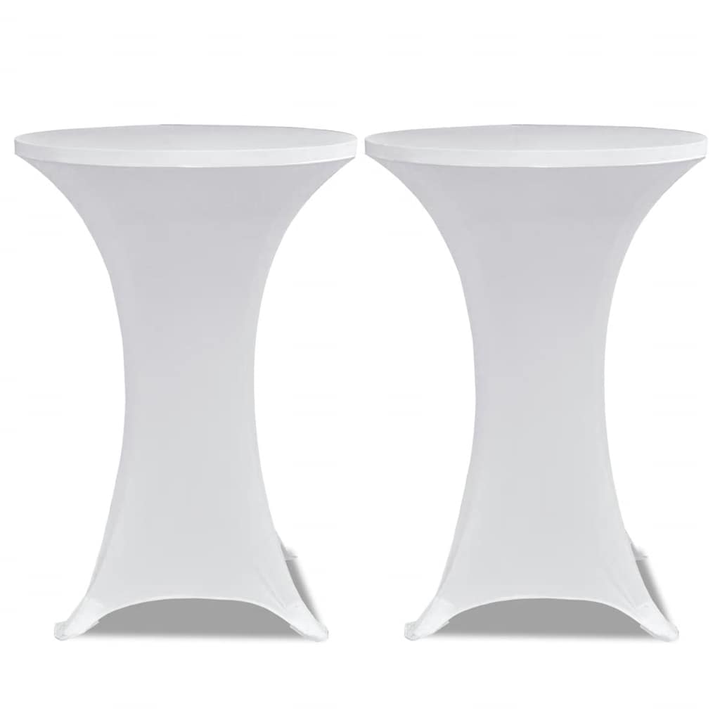 Capa para mesa de pé elástica ø60 cm 4 pcs branco