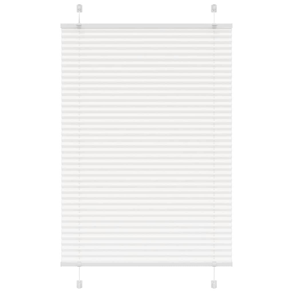 Branco plissada cega 100x150cm largura tecido 99,4 cm poliéster