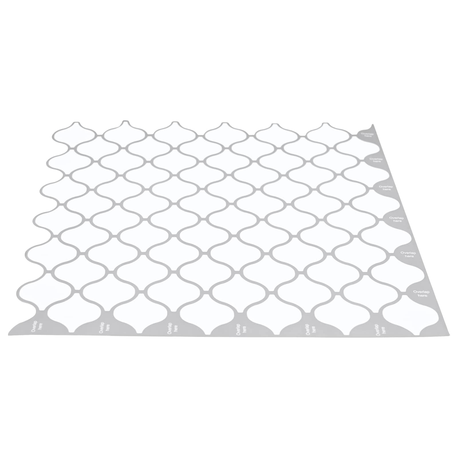 Azulejo lanturn 20 unid. branco 27 x 27 cm poliuretano e PET
