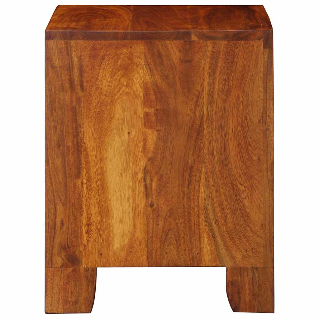 Mesa de cabeceira 40x35x45 cm madeira de acácia maciça