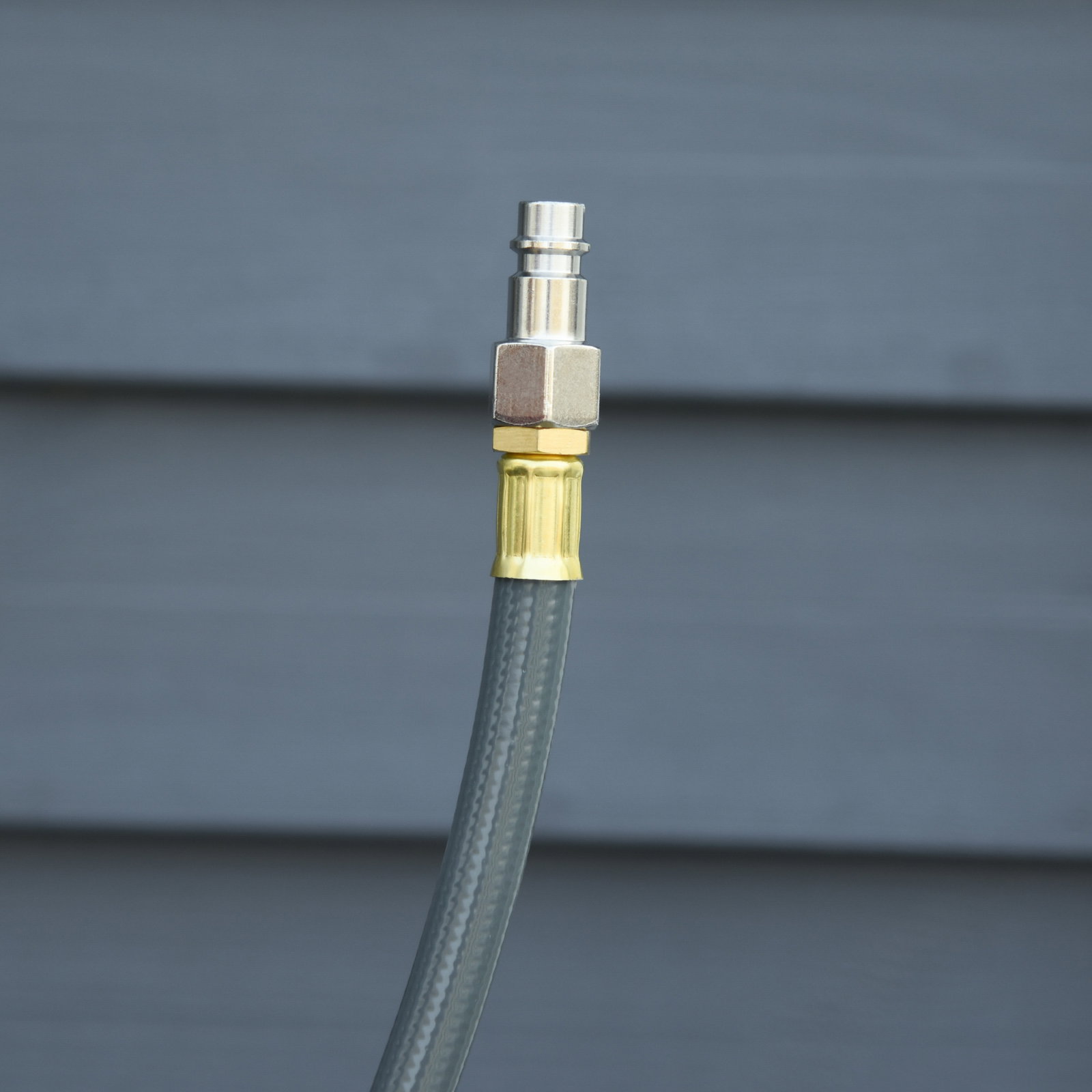 Carrete de mangueira de ar comprimido automático de 10 m conector de 1/4'' bsp suporte giratório 180° para parede cinzento