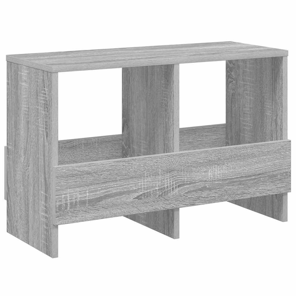 Estante de revistas cinza sonoma 68,5 x 30 x 45 cm