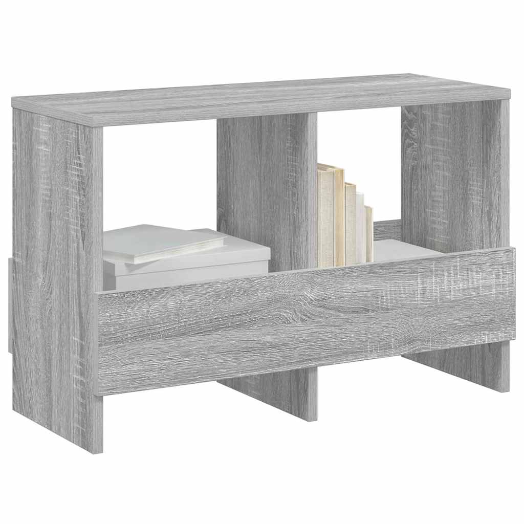 Estante de revistas cinza sonoma 68,5 x 30 x 45 cm