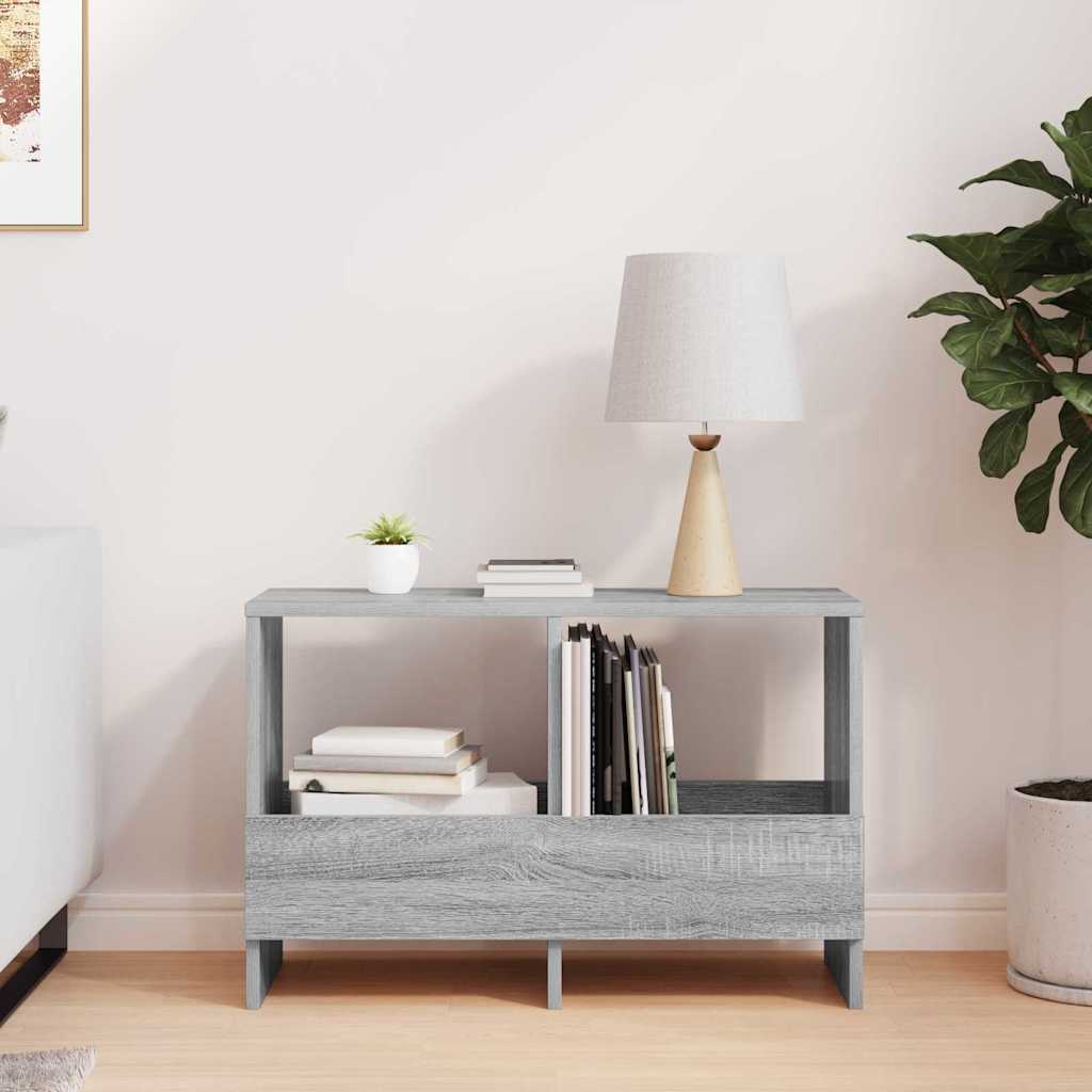 Estante de revistas cinza sonoma 68,5 x 30 x 45 cm