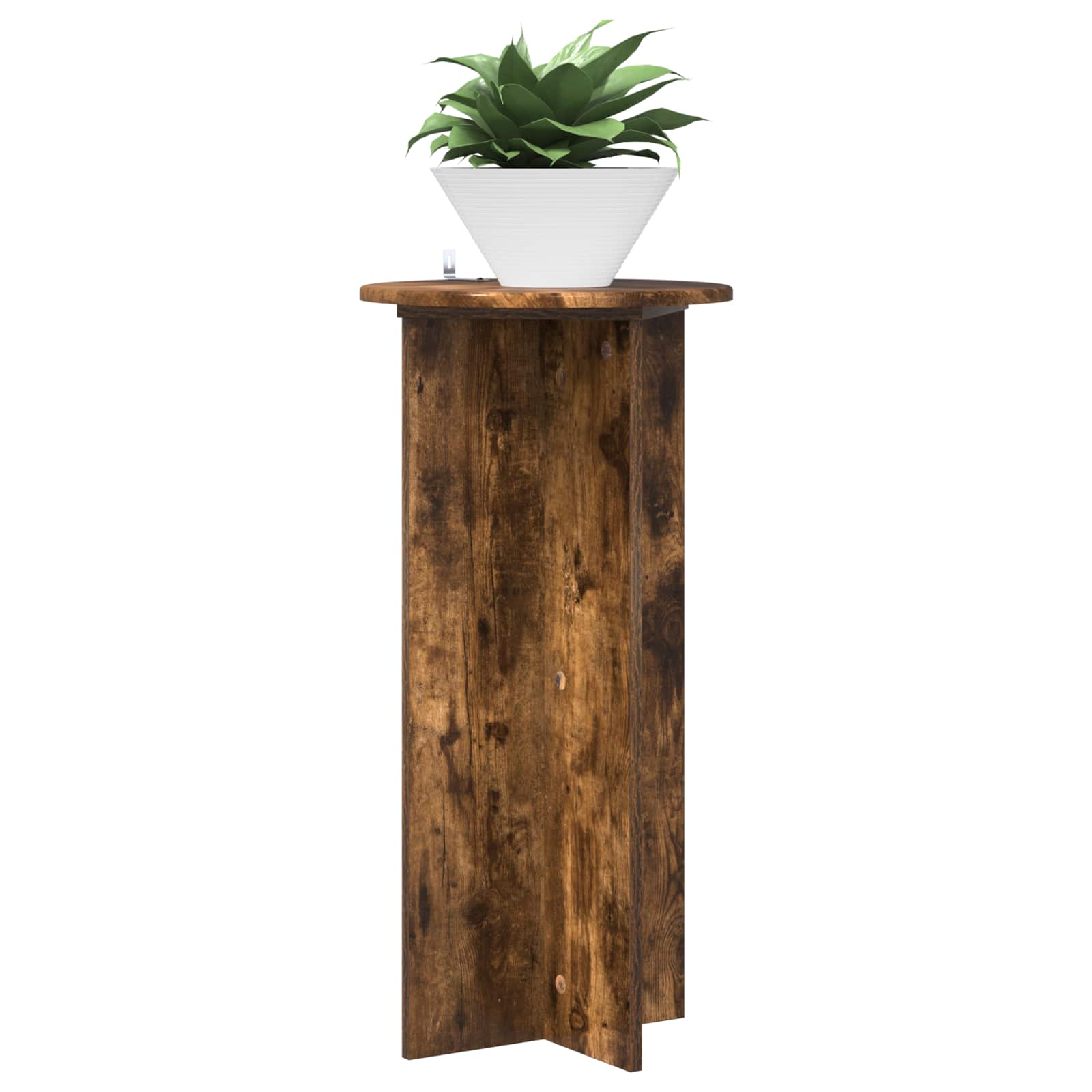 Suporte para plantas 2 unid. carvalho fumado 40 x 40 x 80 cm