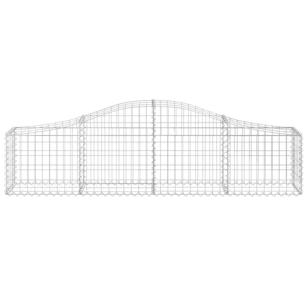 Cesto gabião arqueado 200x30x40/60 cm ferro galvanizado