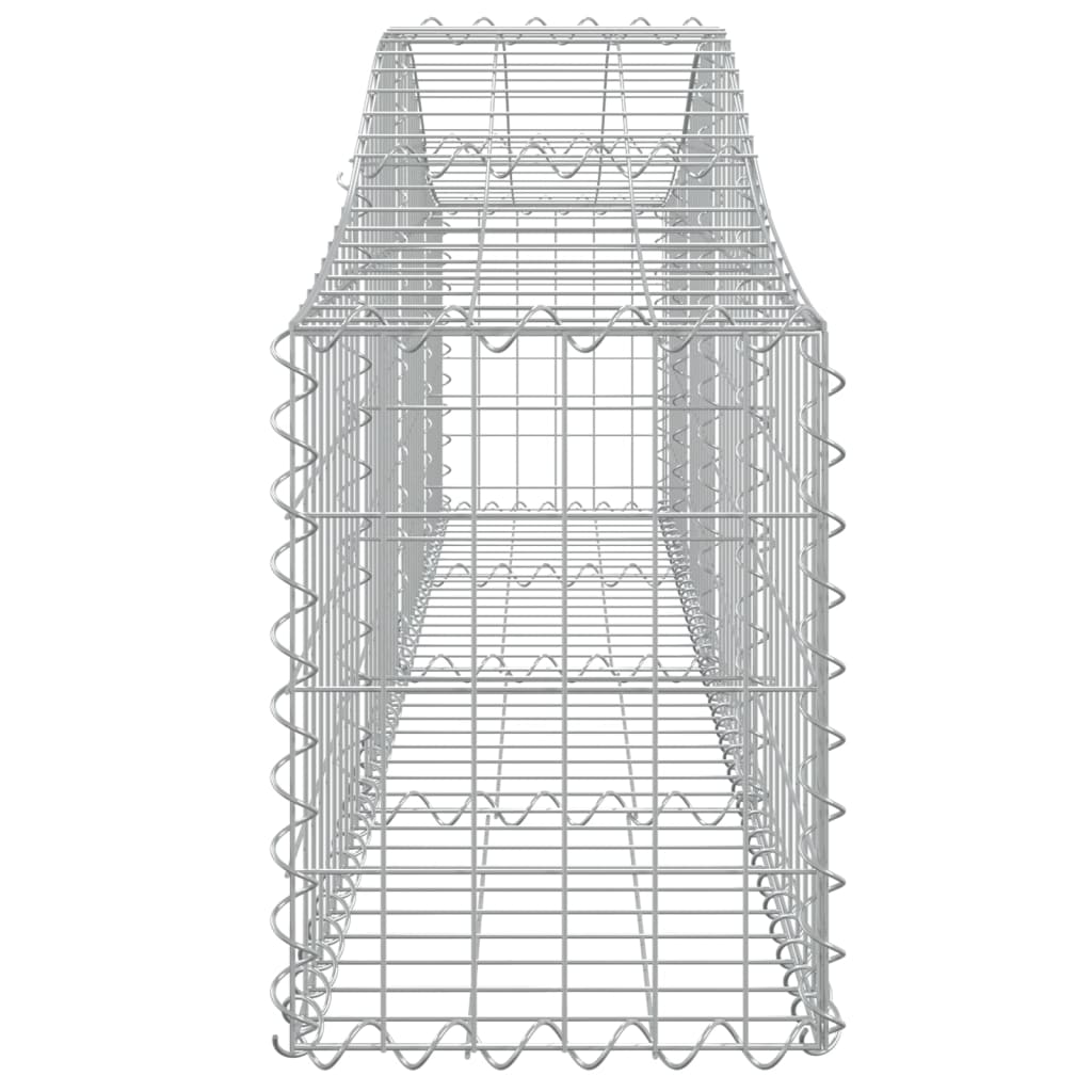Cesto gabião arqueado 200x30x40/60 cm ferro galvanizado