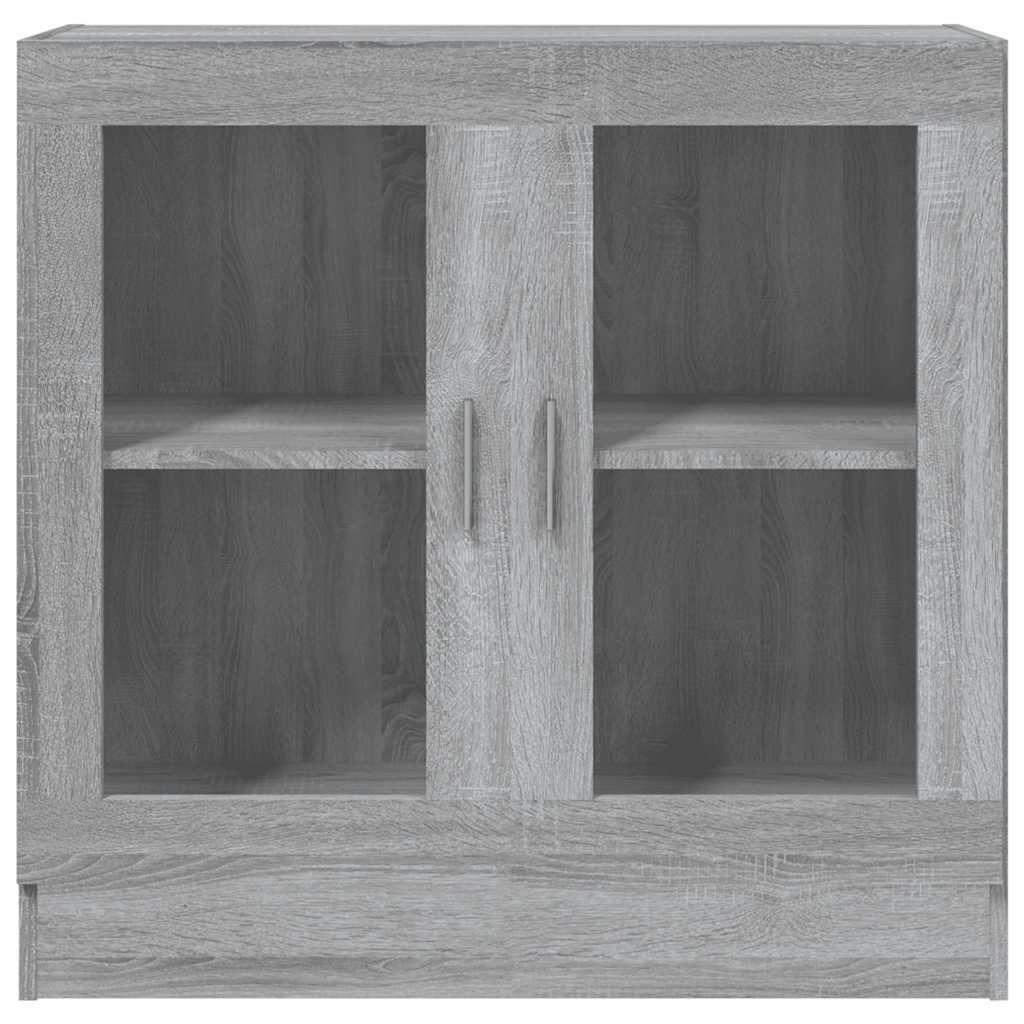 Vitrine 82,5x30,5x80 cm derivados madeira cinzento sonoma