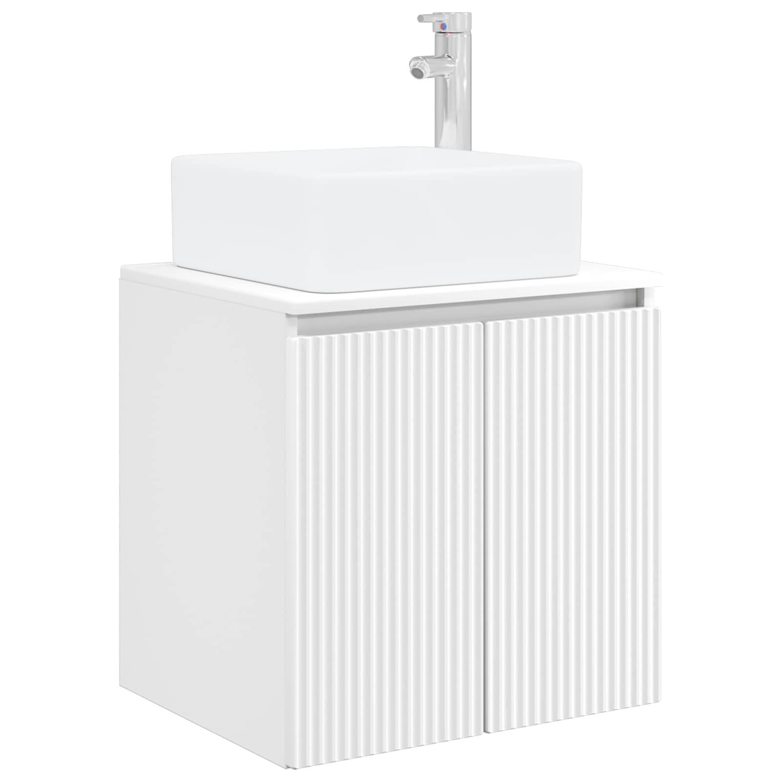 Vaidade com pia suspensa branco 53 x 35 x 63 cm
