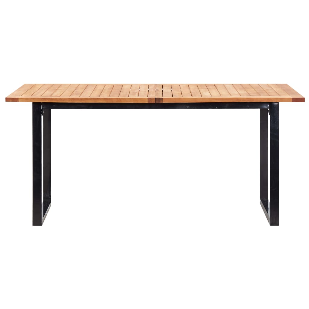 7 Pcs conj. jantar p/ exterior vime PE madeira acácia cinzento