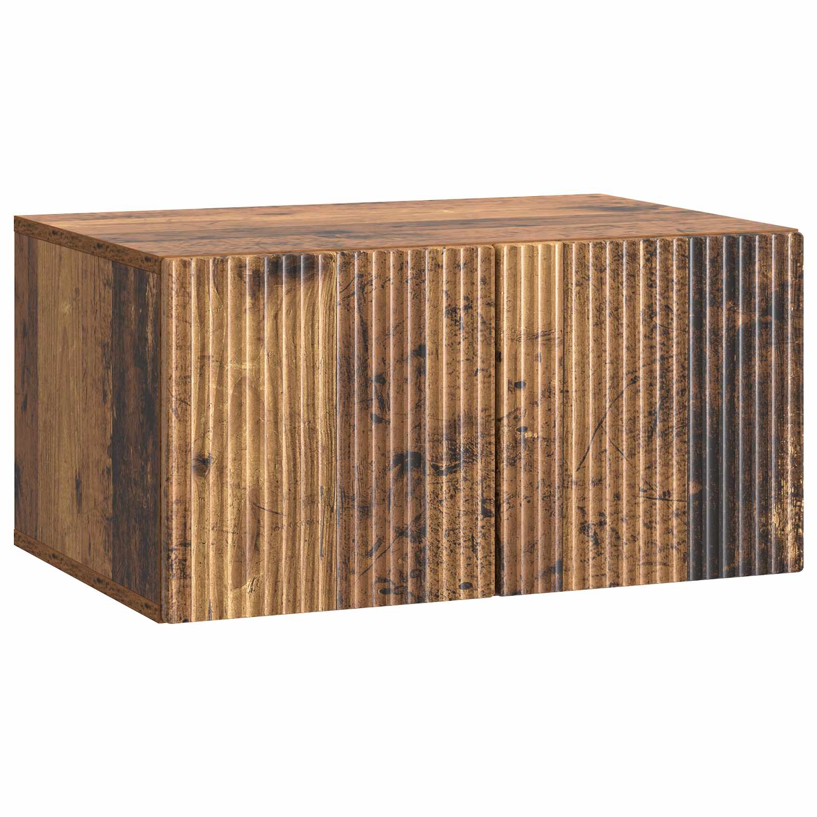 Gabinete de TV de parede madeira antiga 59,5 x 41 x 30 cm