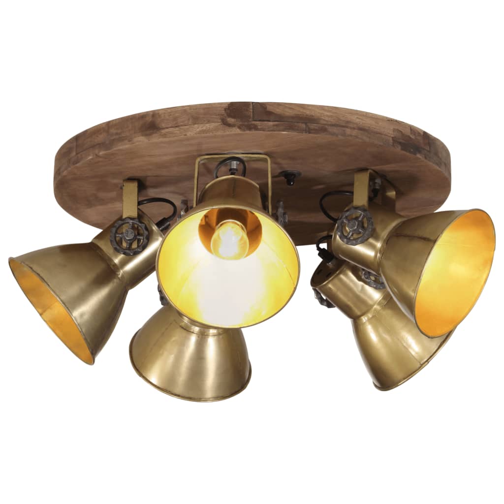 Candeeiro de teto 25 w 50x50x25 cm e27 bronze antigo