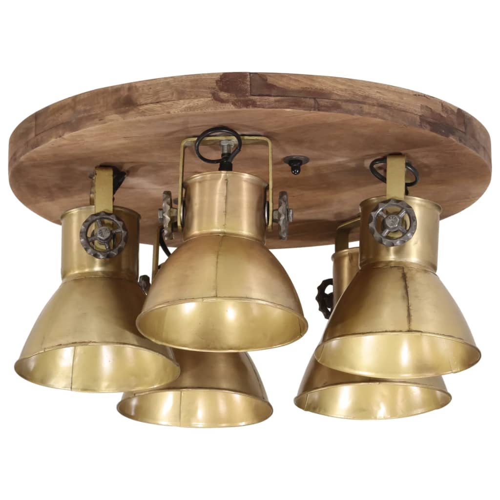 Candeeiro de teto 25 w 50x50x25 cm e27 bronze antigo