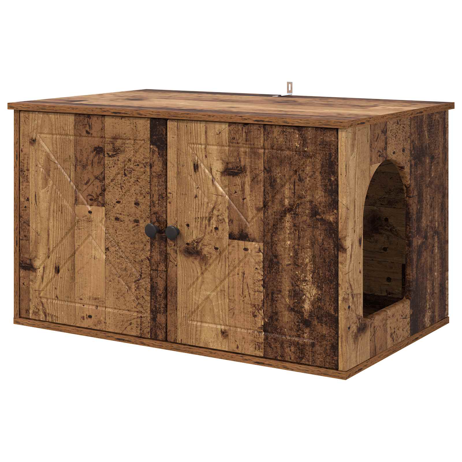 Casa para gatos madeira antiga 85 x 55 x 50,5 cm