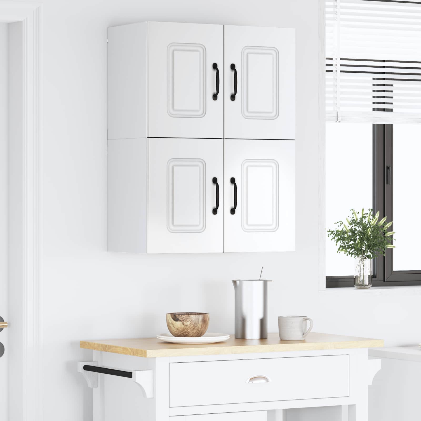 Painel de lava-louça kalmar 2 unid. branco brilhante