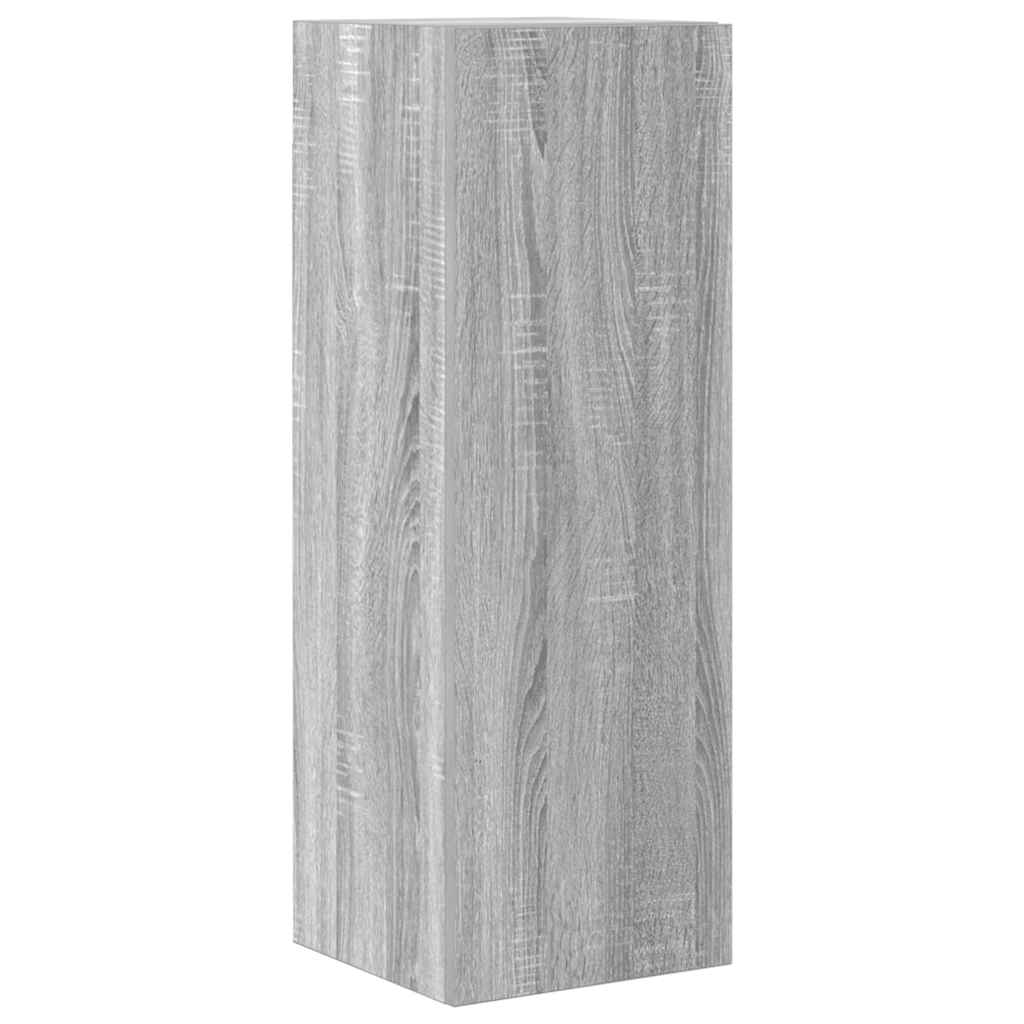 Conjunto móveis de TV 3 pcs madeira processada sonoma cinza