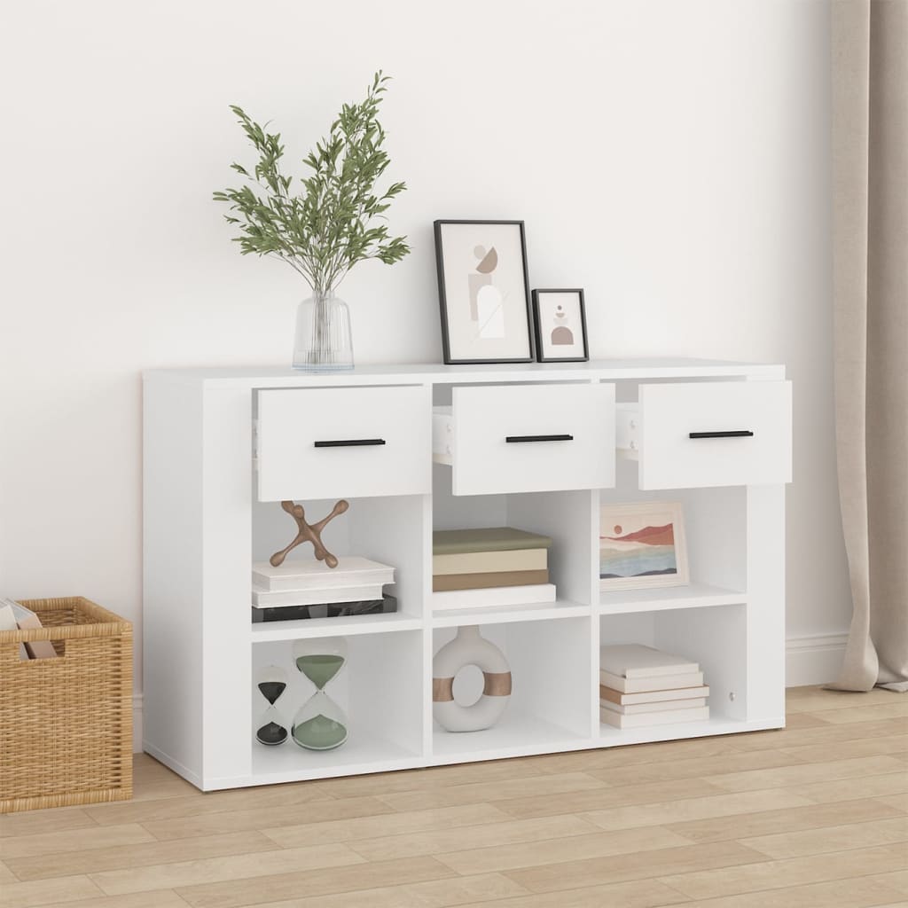 Aparador 100x30x59,5 cm derivados de madeira branco