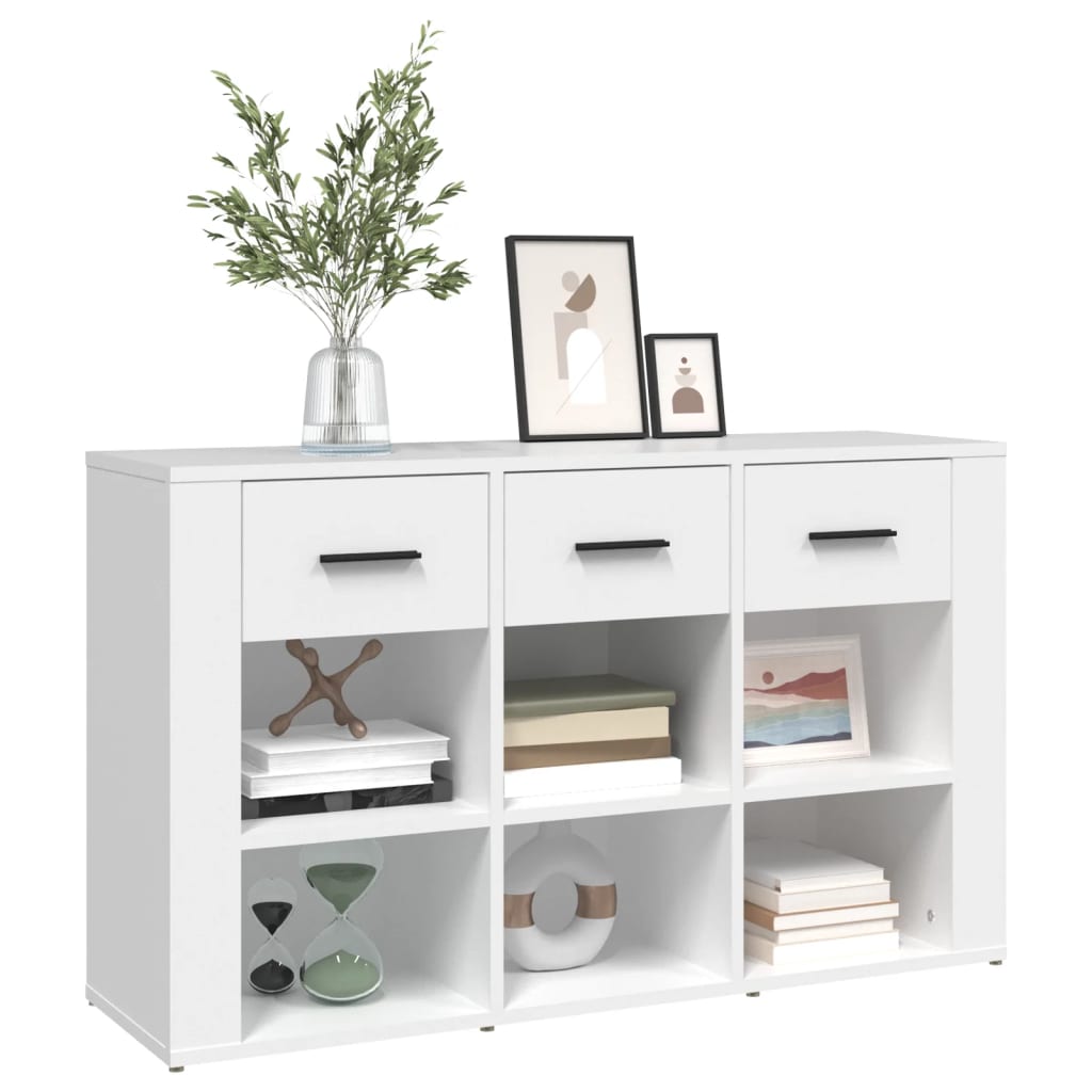 Aparador 100x30x59,5 cm derivados de madeira branco