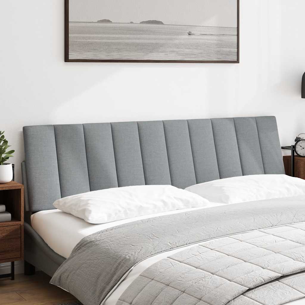 Almofadão de cabeceira hanko 180 cm tecido cinzento-claro