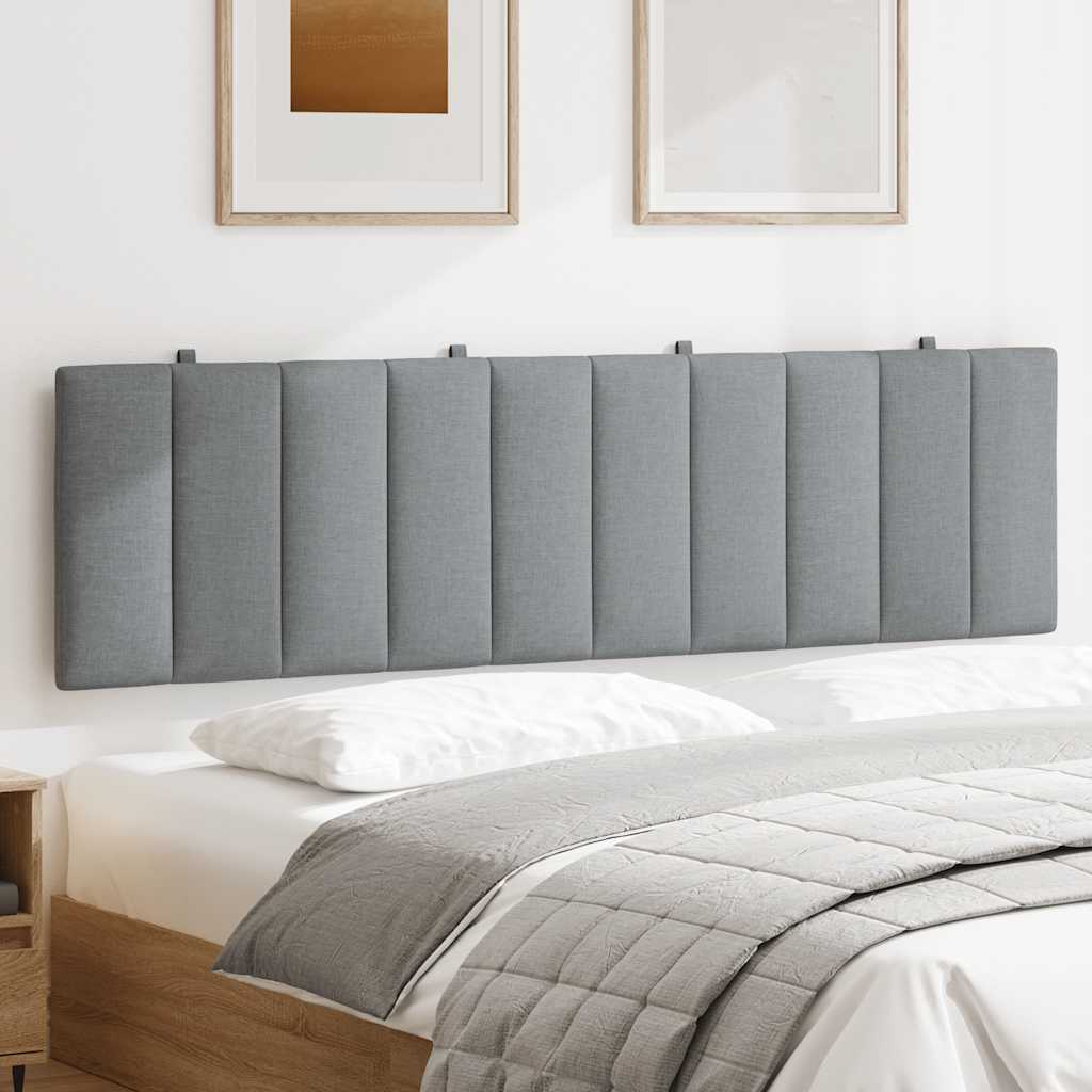 Almofadão de cabeceira hanko 180 cm tecido cinzento-claro