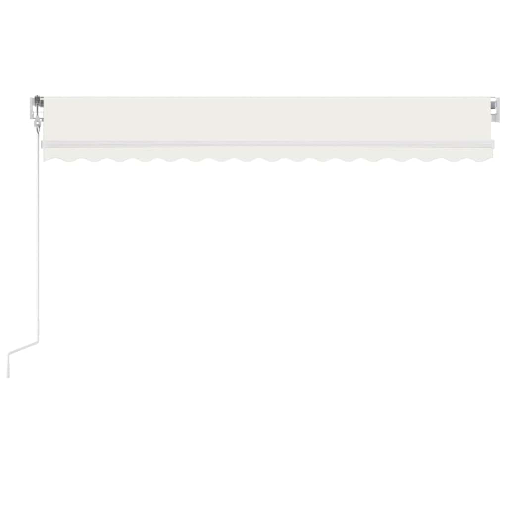 Toldo automático com LED e sensor de vento 450x350 cm cor creme