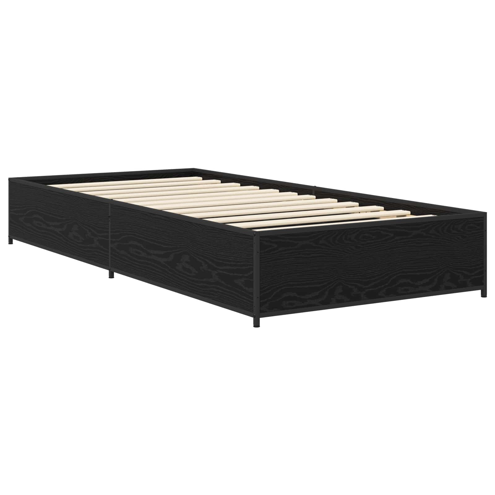 Estrutura da cama carvalho preto 80 x 200 cm