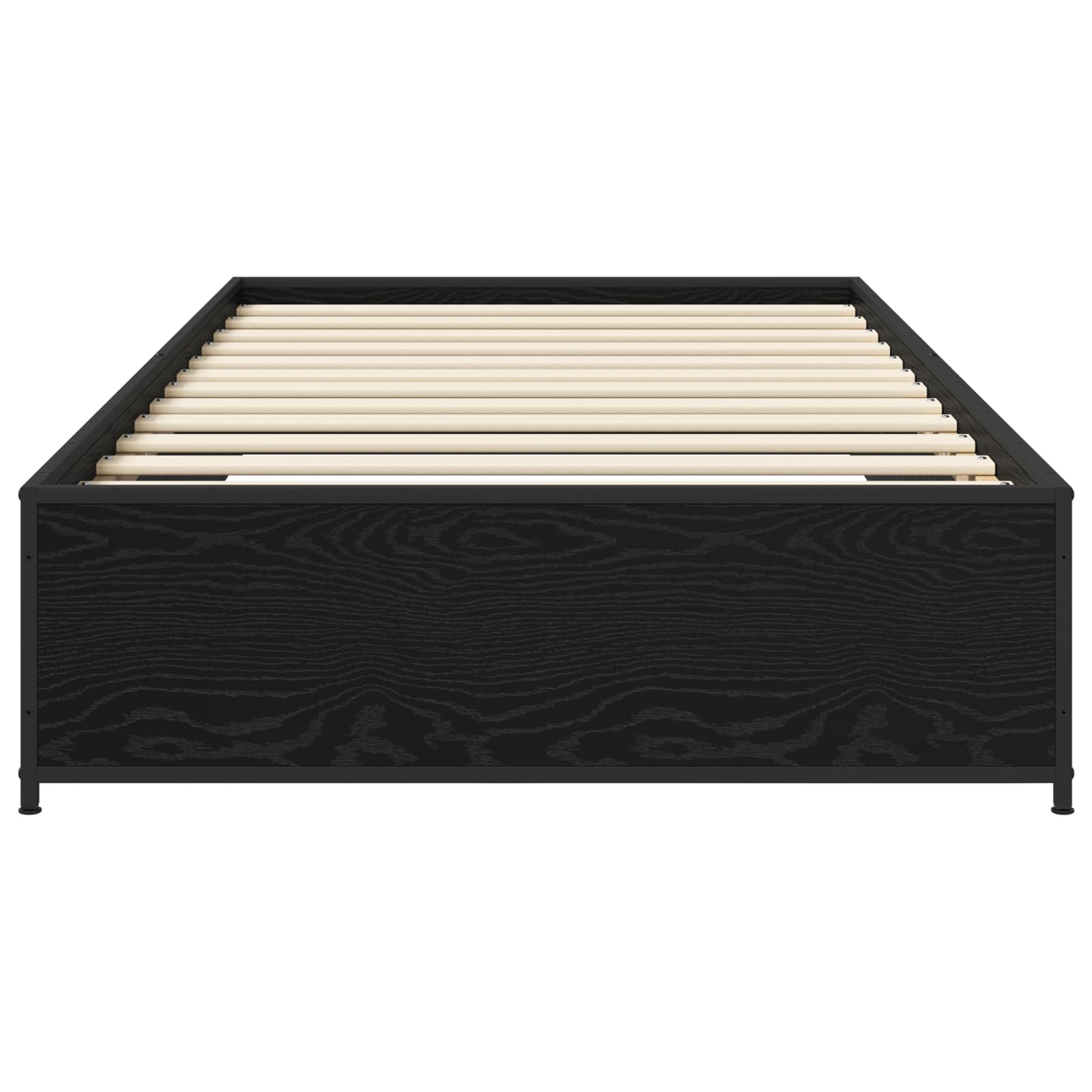 Estrutura da cama carvalho preto 80 x 200 cm
