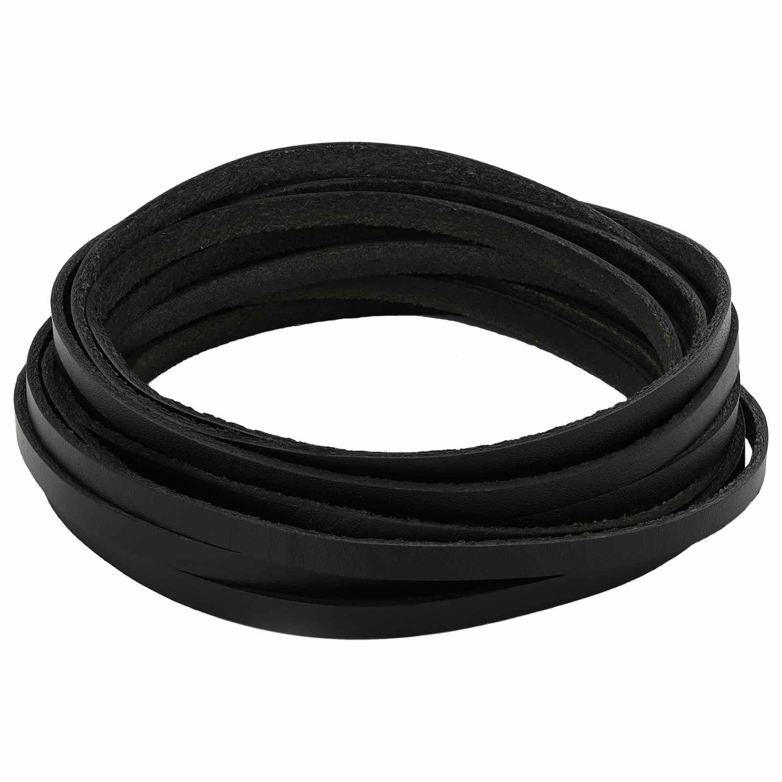 Pulseira de couro preto 1000 x 0,5 cm couro