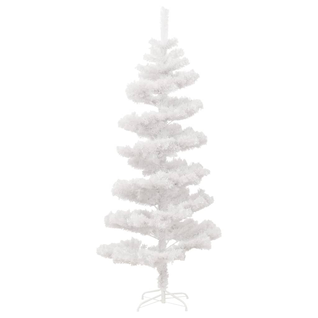 Árvore de natal rotativa pré-iluminada + suporte PVC branco