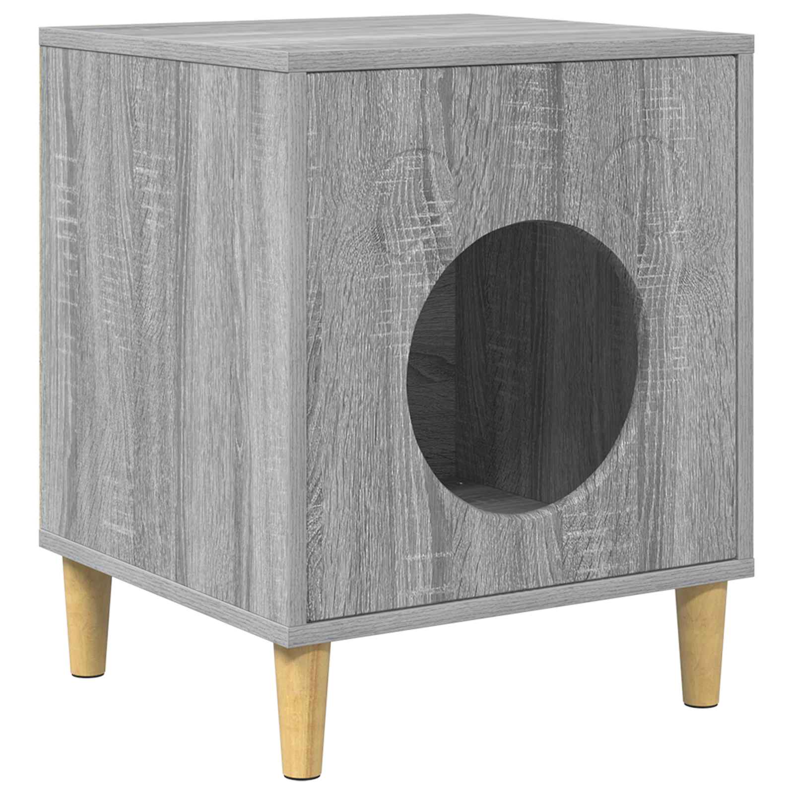 Casa para gatos cinza sonoma 42,5 x 40 x 53 cm