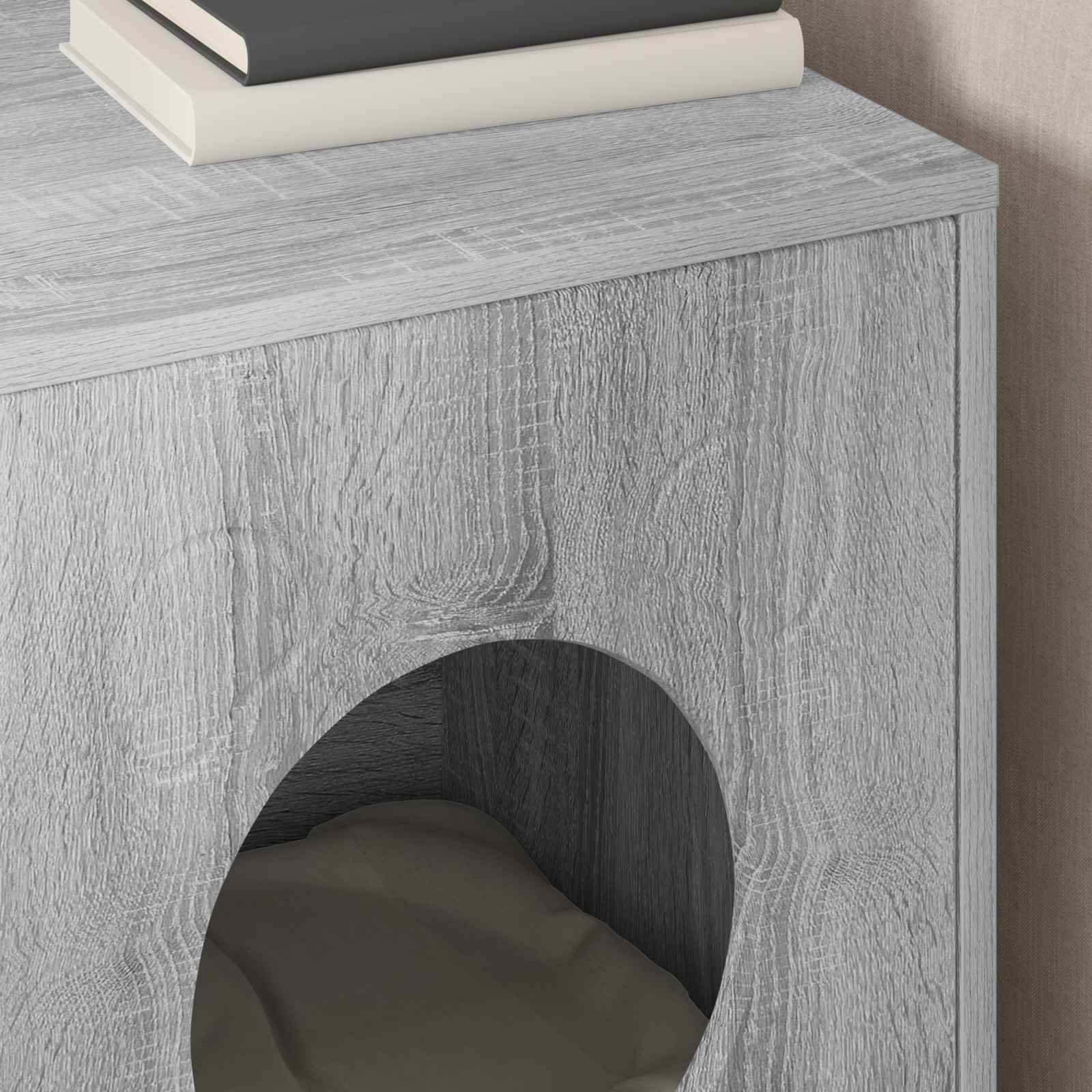 Casa para gatos cinza sonoma 42,5 x 40 x 53 cm