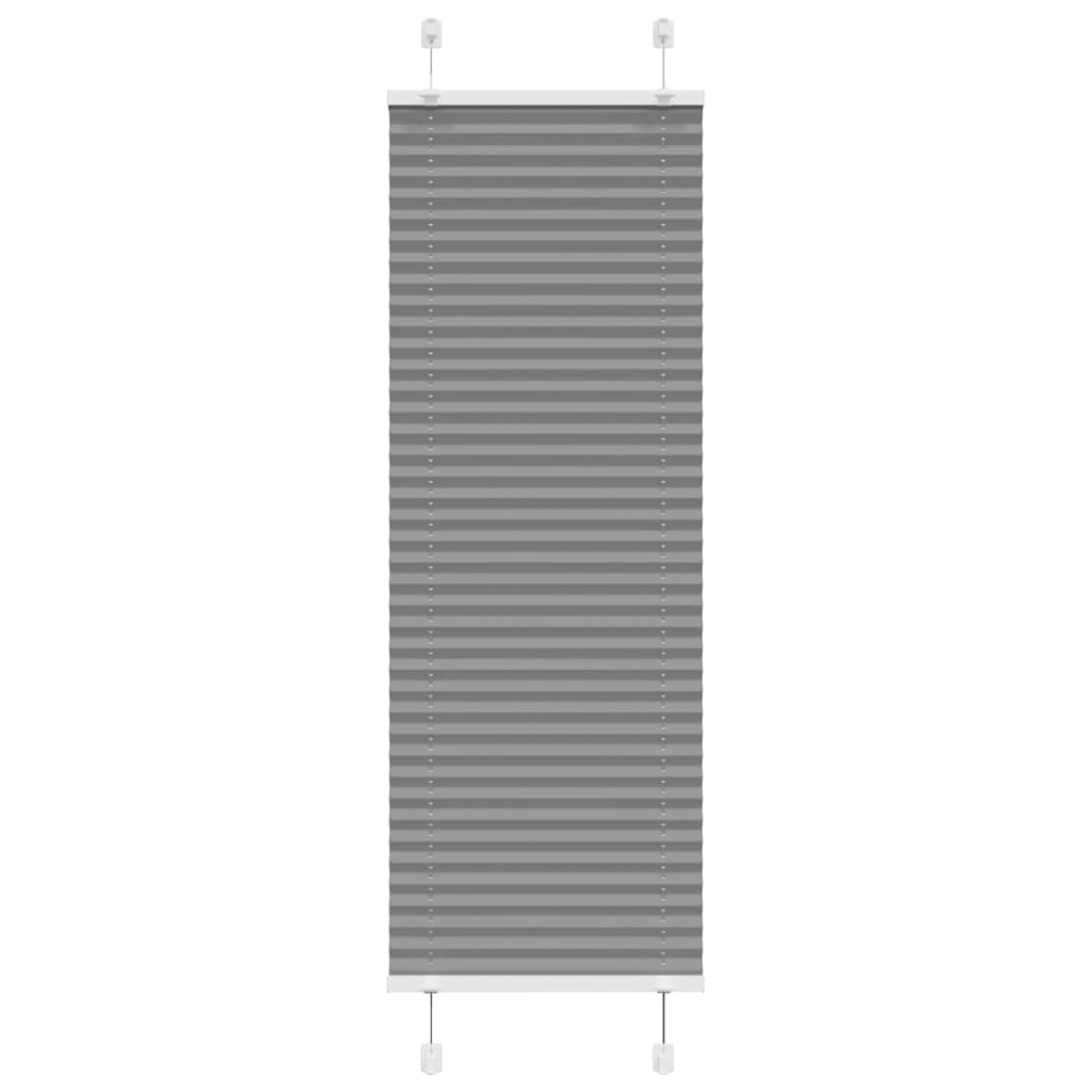 Antracite plissada cega 50x150 cm largura tecido 49,4 cm