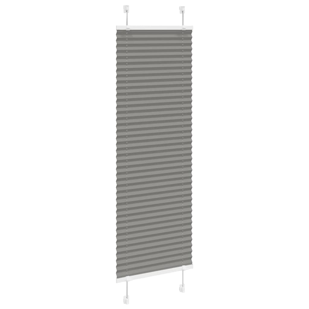 Antracite plissada cega 50x150 cm largura tecido 49,4 cm