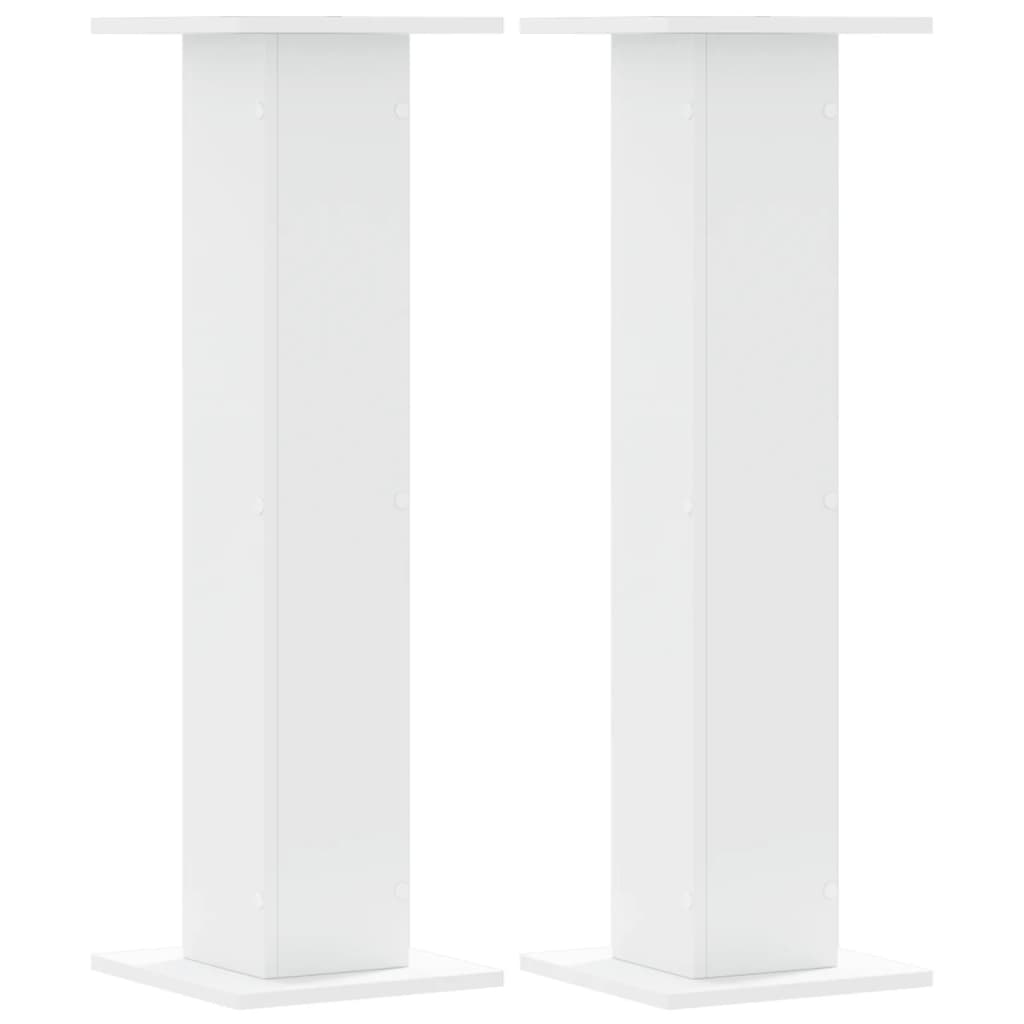Suportes de colunas 2 pcs 30x30x95 cm derivados madeira branco