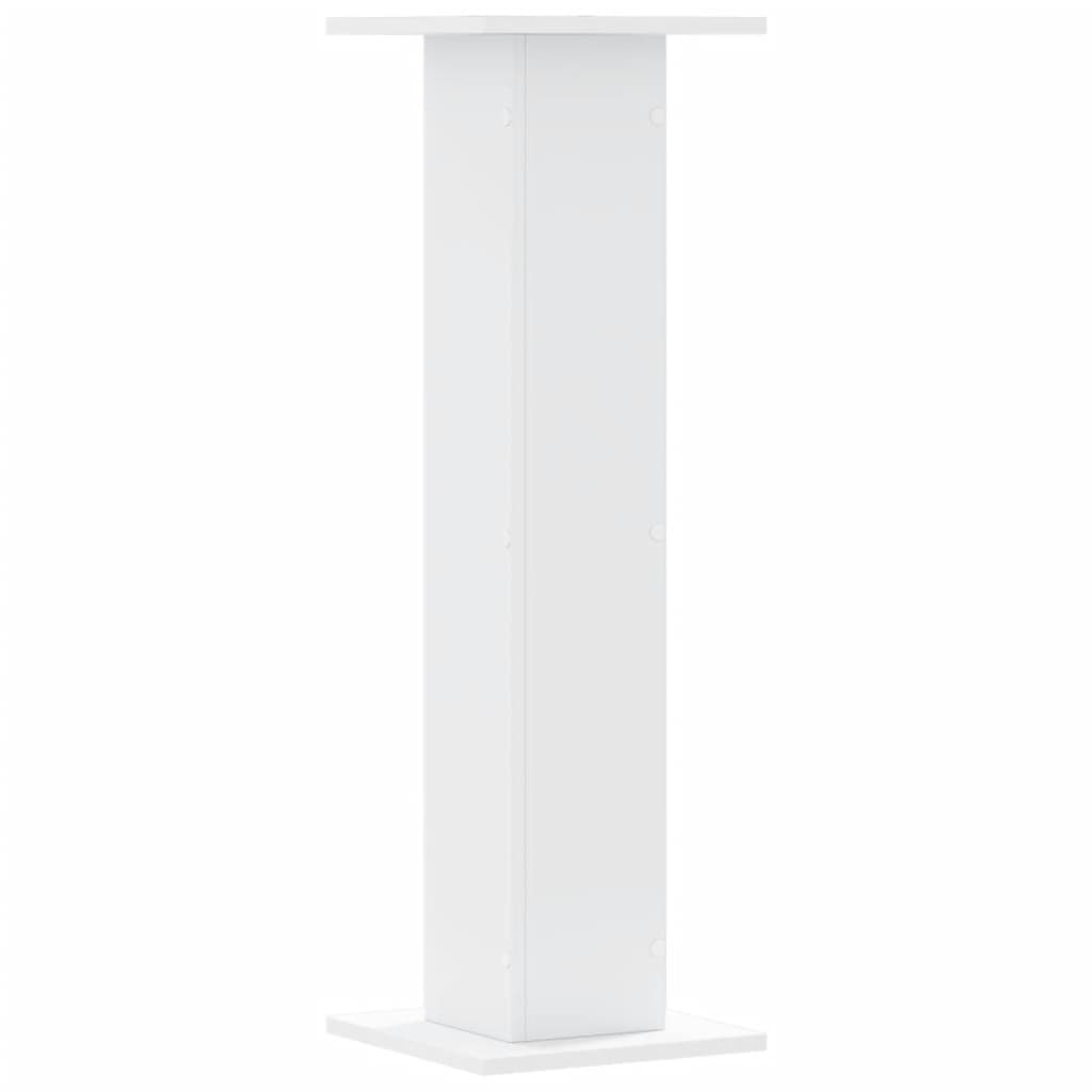 Suportes de colunas 2 pcs 30x30x95 cm derivados madeira branco