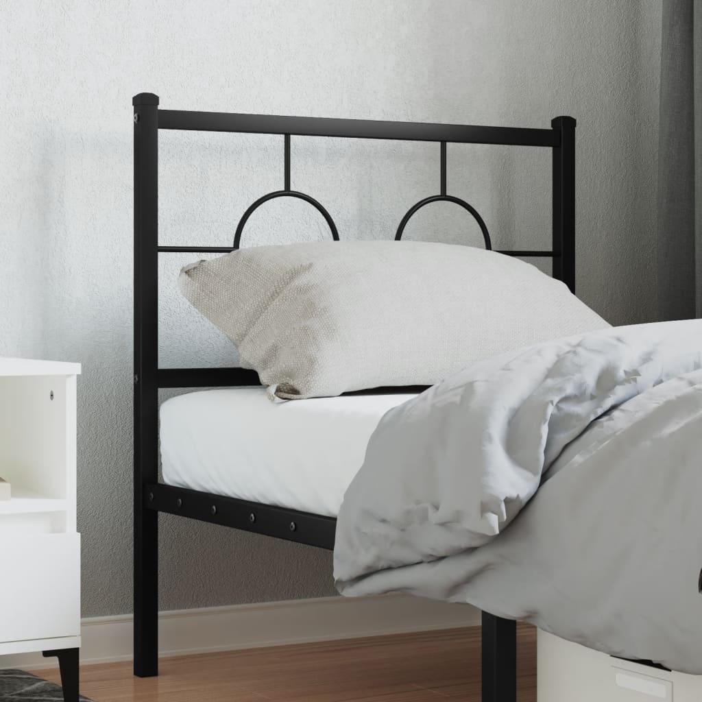 Cabeceira de substituição 75 cm metal preto