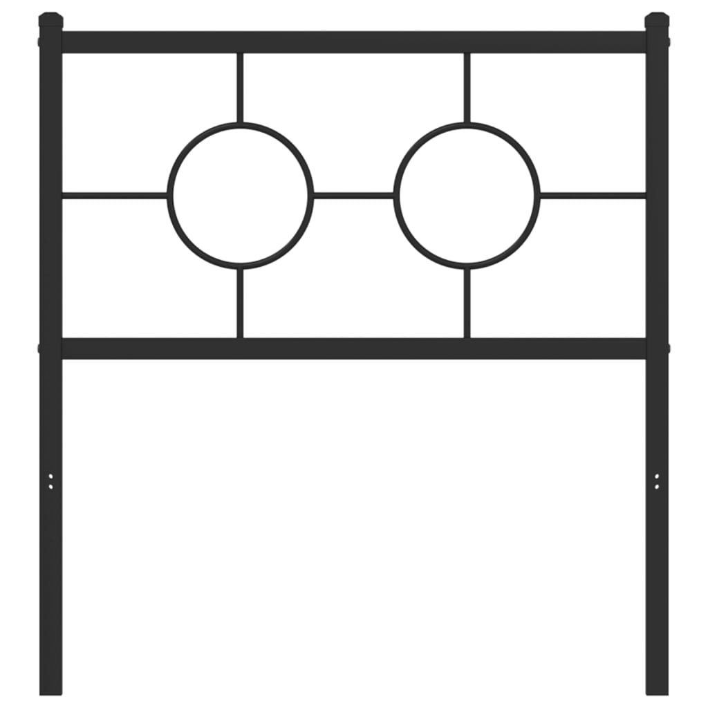 Cabeceira de substituição 75 cm metal preto