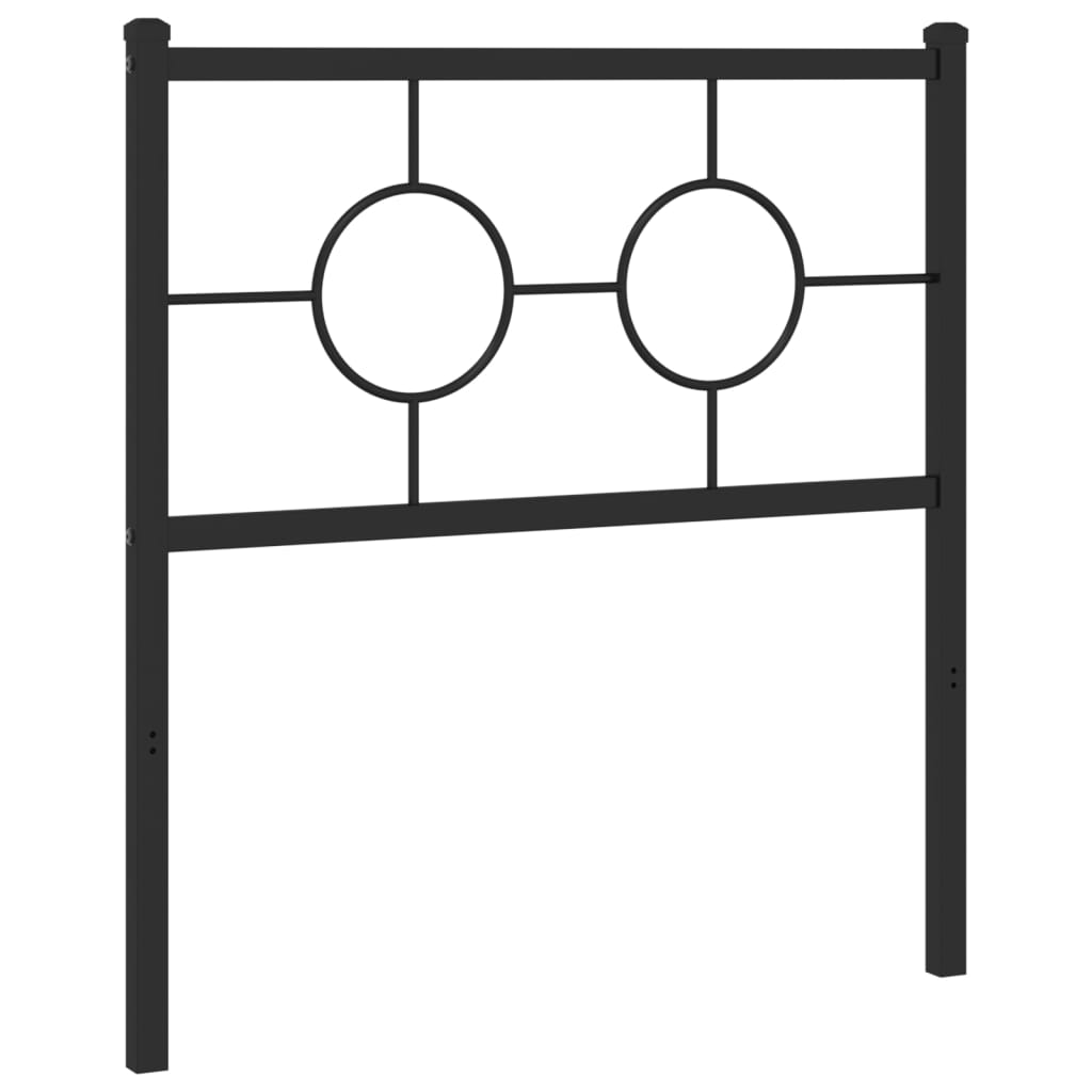 Cabeceira de substituição 75 cm metal preto