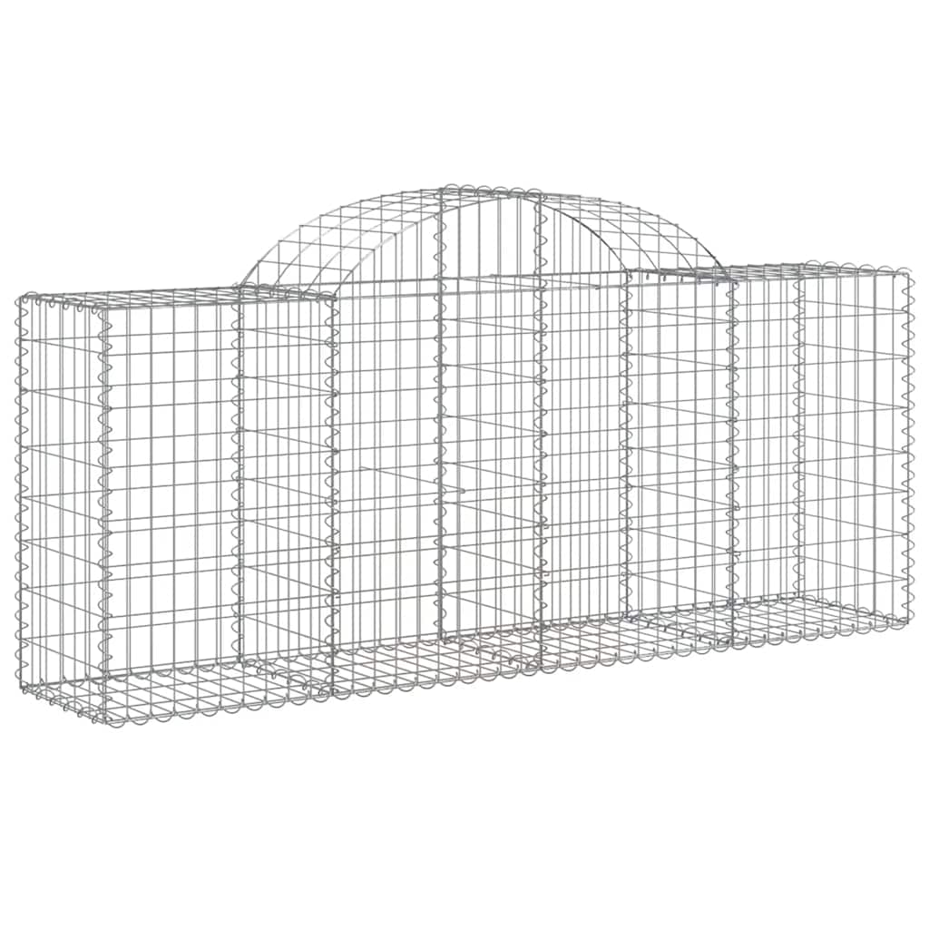 Cestos gabião arqueados 20pcs 200x50x80/100cm ferro galvanizado