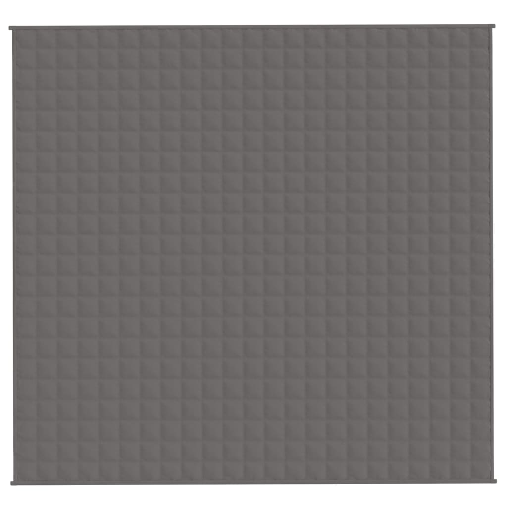 Manta pesada 15 kg 220x240 cm tecido cinzento