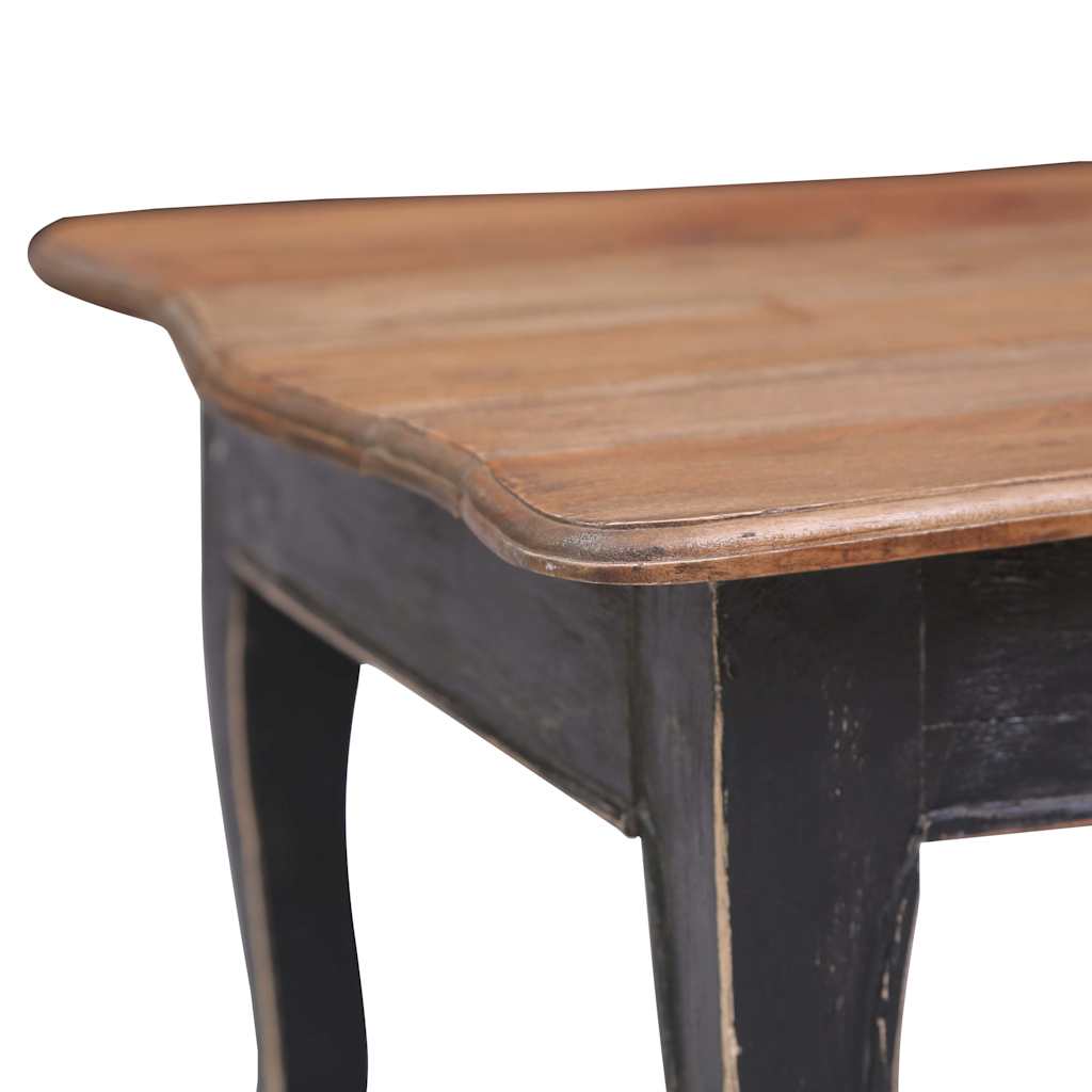 Mesa de centro 120x60x45 cm madeira de mogno maciça preto