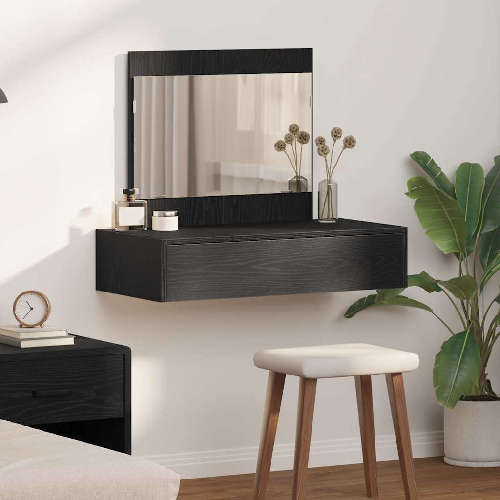 Mesa de vestir preto 83 x 40 x 70 cm derivados de madeira