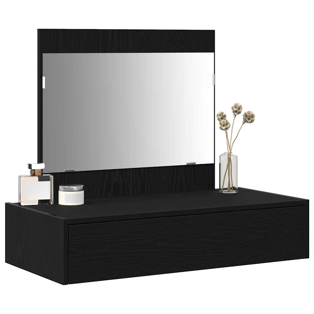Mesa de vestir preto 83 x 40 x 70 cm derivados de madeira