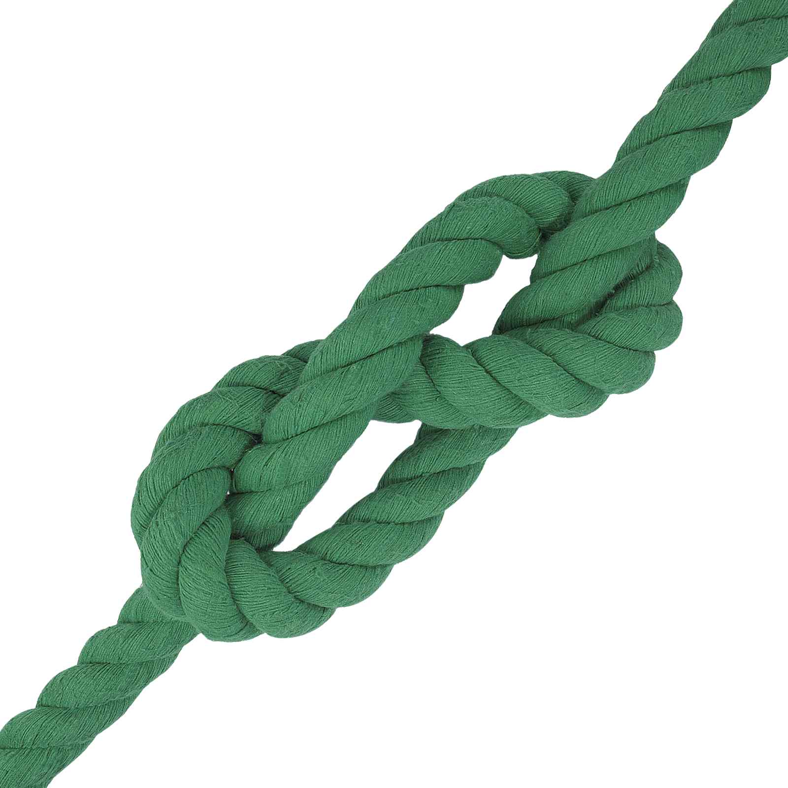 Corda de algodão 30 mm 10 m verde 100% algodão