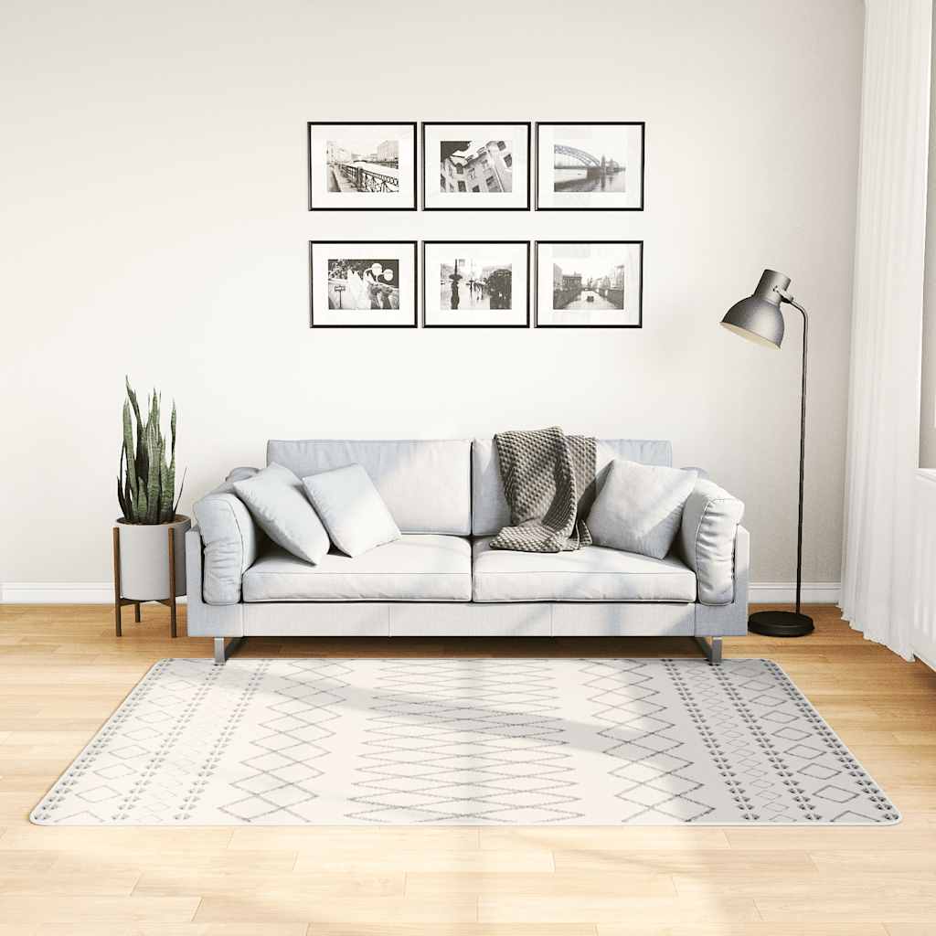 Tapete lavável 120x180 cm preto e branco