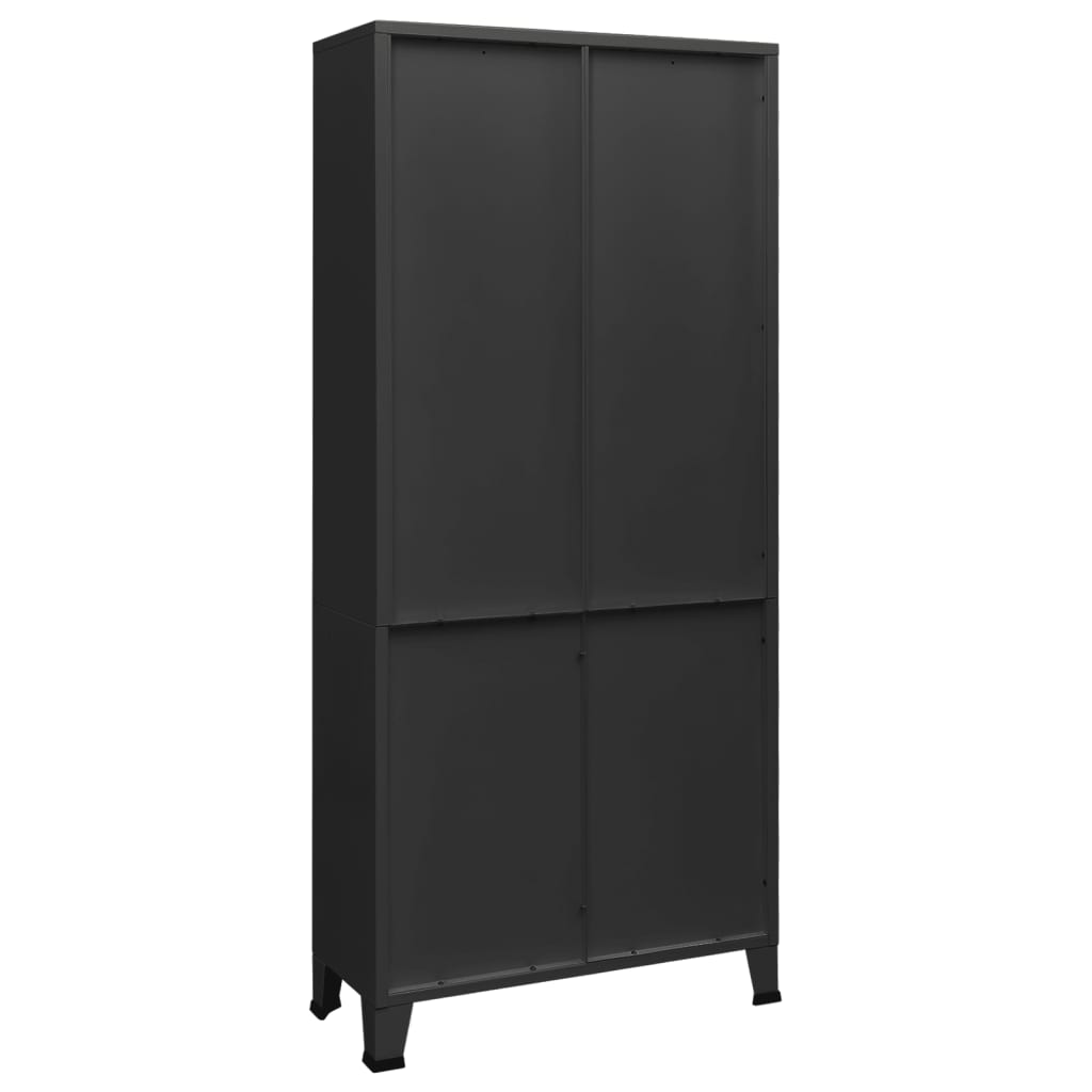 Estante industrial 80x32x180 cm aço antracite